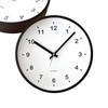 KATOMOKU plywood wall clock, brown, sweep (continuous second hand) km-35M