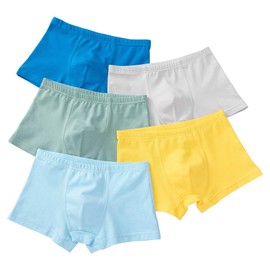 Core Pretty Toddler Boys Boxer Briefs Cotton Underwear Kids Underpants Size 3-4 Years (Pack of 5) (US, Age, 3 Years, 4 Years, Animalface 1)