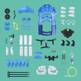 discovery mindblown - Toy DIY Bionic Hand - Build Your Own Robot Hand, Construction Set and Robotics Kit for Kids and Teens - 87 Pcs DIY Hydraulic Cyborg Hand Kit