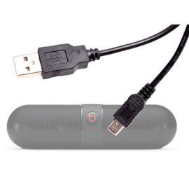 Agagadgets Black Replacement Charger Cable for Beats by Dr Dre Pill Mini Speaker