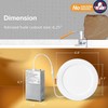 meccein 12-Pack 6 Inch LED Recessed Lights 6500K Daylight Ultra-Thin