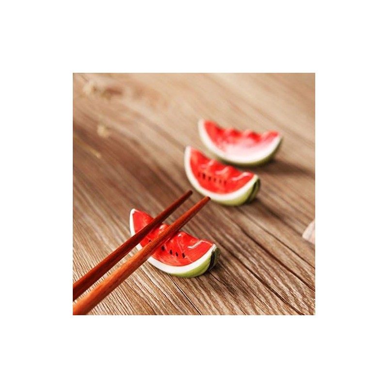 speed mao Cute Watermelon Watermelon Ceramic Chopsticks Rest Caratory, 2