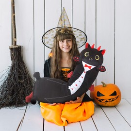 KMUYSL Cat Plush Pillow, Long Body Plush Pillow 28" Soft Cat Plushies, Kawaii Soft Stuffed Animals Plush Pillow Set for Kids Adult, Ideal Chrismas Birthday Gift