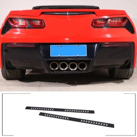 car-king888 Steel Rear Fog Light Cover Grille Protect Trim Auto Part For Corvette C7 2014-19