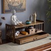 ILWorkTLs Low 3-Tier Meditation Table with Drawer,Bamboo Altar Tables,Puja Desks,Tatami