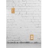 WIRESTER Duplex Outlet Cover Wall Plate/Switch Plate - Bamboo Wood