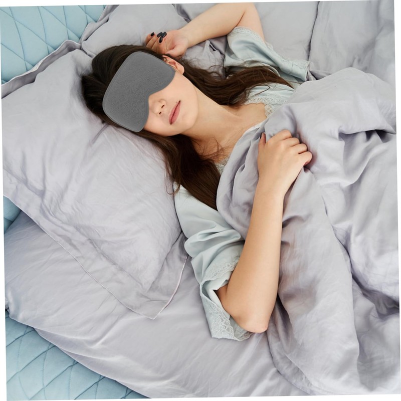 SAFIGLE Contoured Sleep Mask for Men Women Adjustable Blindfold with
