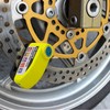 FD-MOTO Alarm Disc Lock & Reminder Cable Black/Yellow Green