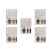 Healifty 5 Packs Disposable Pre Threaded Needle Kit Travel Sewing