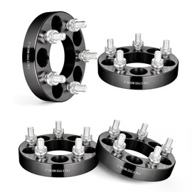 EVIL ENERGY 5x108 Wheel Spacers 1 inch Compatible for Ford Fusion 2013-2020, 5x108 mm Hubcentric No Lip 5 Lugs 74.1 mm Hub Bore M12x1.5 Studs Black