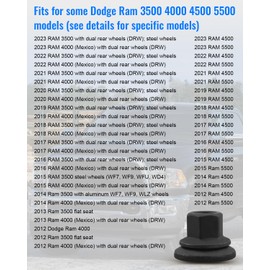 Wheel Lug Nut 611-936 Fit for Dodge Ram 3500 4000 4500 5500 2012-2022 Some Models, M14-1.50 Flange 22mm Hex, 28.5mm Length, Medium 6509424AA