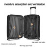 Delutaos Luggage Set 3 Piece Expandable Lightweight Spinner Suitcase with