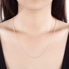 Koguxuix Fashion 925 Sterling Silver 1mm Snake Chain Necklace Jewelry