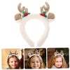 FOMIYES Christmas Reindeer Antlers Headband Plush Holiday Hair Hoop for