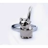 Unbranded 3D Cat Silver Charm Pendant Key chain Gift KeyChain