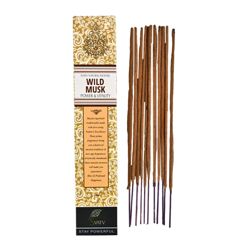 SVATV Herbal & Ancient Method Musk Incense Sticks with 6
