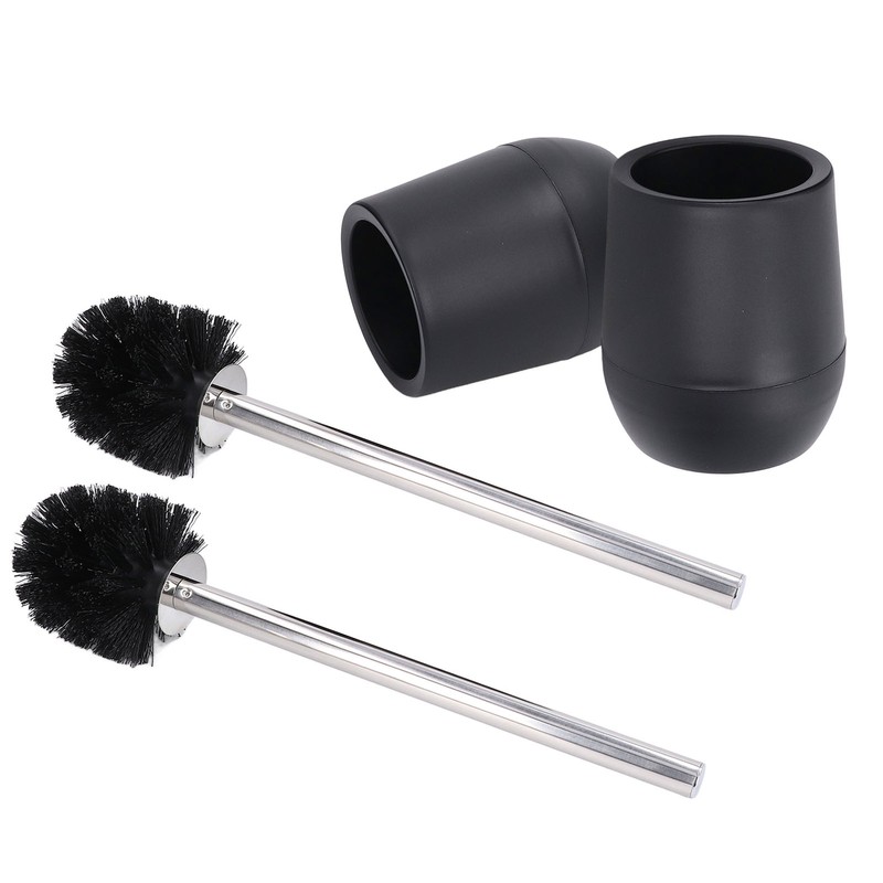2Pcs Toilet Brush Robust Lockable Threads Efficient Safe Durable Material