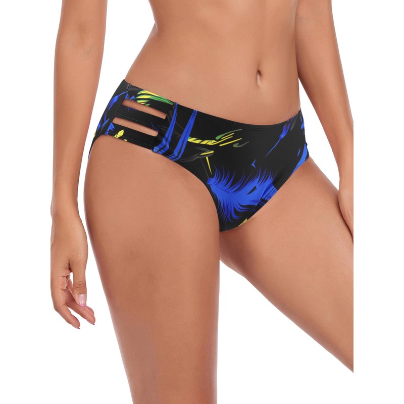 Ocean Blues - Parte inferior de bikini para mujer, Feather