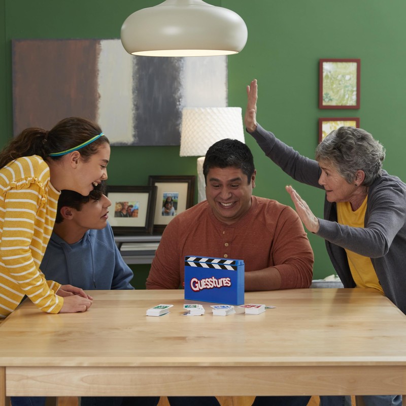 Hasbro Gaming Guesstures Game, Charades Game for 4 or More