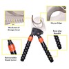SANIK Ratchet Cable Cutter with Telescoping Handles, Heavy Duty Hand