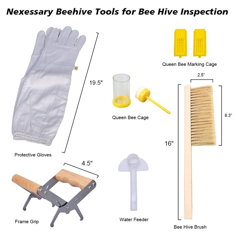 Beekeeping Supplies Bee Keeper Starting Kit 20 Pcs Beekeeping Tool