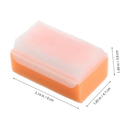 ORFOFE Soft Baby Bath Brush Sensory Scalp Care Hand Bath Brush Set Newborn Sponge for Gentle Massage