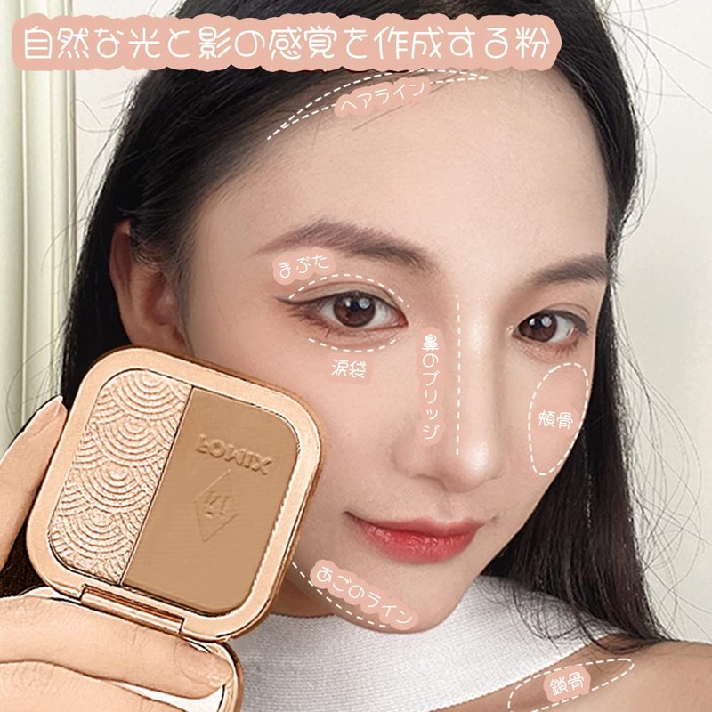 FOMIX Shading Highlights All-in-One Disc Brighten Contour F605 Multifunctional Makeup