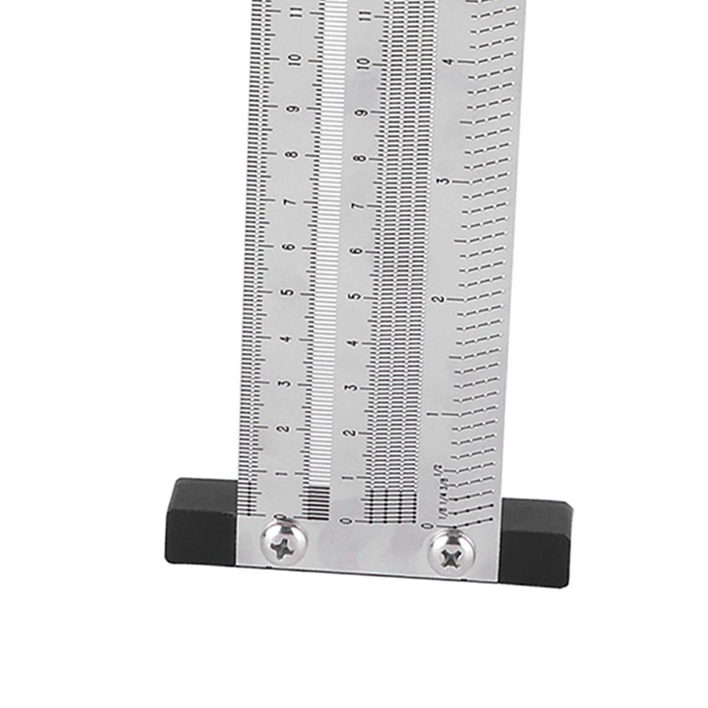 Ultra Precision Marking Ruler Stainless Steel Woodworking Scribing Ruler Gauging