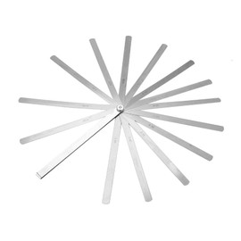 Calibre de acero inoxidable de 200 Mm, Herramienta de medición de calibre con Regla de Galga de Espesores para Medir el Tamaño del Espacio y la Ranura, calibre de espesor, herramienta de hoja