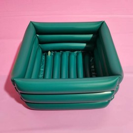 풍선 친환경 PVC 발 스파 마사지 욕조 내구성 비닐 접이식 휴대용 여행 튜브 분지 Eco-Friendly PVC Foot Spa Massage Tub Durable Vinyl Foldable Portable Travel Tube [01 32x32x18cm]