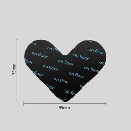 Hsyadazi Pack of 10 Non-Slip Mats for Carpet, Removable and Reusable, Heart-Shaped Non-Slip Underlay, Non-Slip Carpet Underlay Stickers, for Hardwood Floors, Carpets and Mats