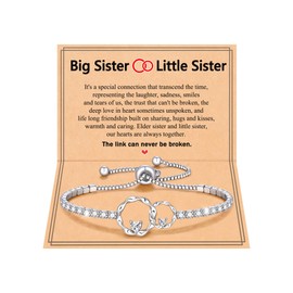PINKDODO Sister Gifts from Sister Birthday Christmas Gifts for Sister Bracelet