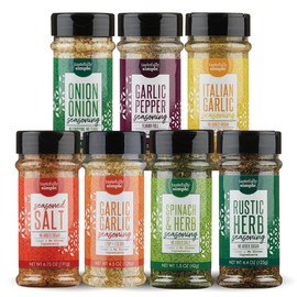 Tastefully Simple Super Seasoning Pack, Garlic Pepper, Onion Onion, Garlic, Spinach and Herb, Italian, Rustic Herb, Seasoned Salt, and More