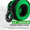 TYT Synthetic Winch Rope 3/8" X 92' with Hook, 27000LBS