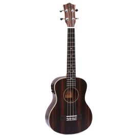 Aloha Ukulele Ebony Wood, Many Sizes, W/Wt EQ (Canadian brand) - Tenor with EQ