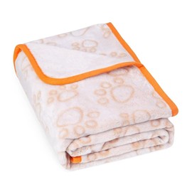 Stuffed Premium Soft Dog Blankets for Large Dogs, Large Cat Blanket Calming Washable for Bed Couch Protection, Dog Essentials for Large Dog, 42 * 65 inches, Beige