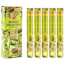 HEM Money Drawing 100 Incense Sticks (5 x 20 Stick Packs)