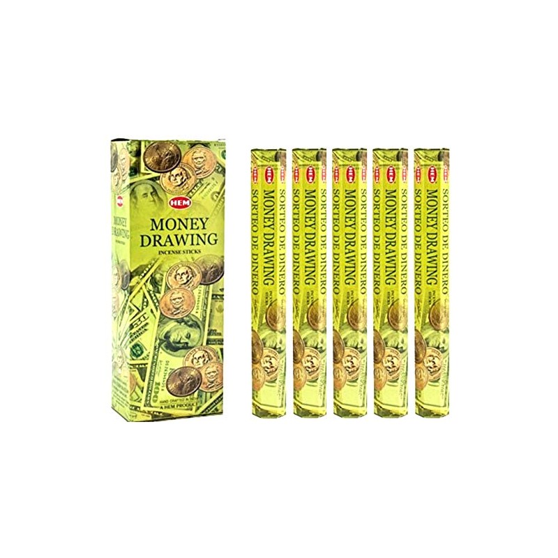 HEM Money Drawing 100 Incense Sticks (5 x 20 Stick