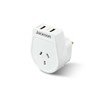 Jackson AUS - UK & HK USB-A Travel Adapter, White