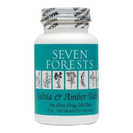 Seven Forests - Salvia & Amber Tablets / An Shen Ding Zhi  Pian, 100 Tablets