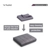 YnM Cotton Duvet Cover for Weighted Blankets (Dark Grey, 48''x72'')