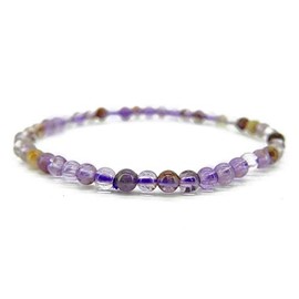 Super Seven 4mm Minerals and Crystals Energy Beauty Meditation Love Charm Bracelet
