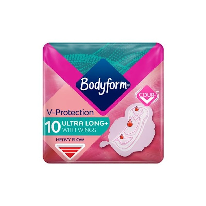 Bodyform Ultra Fit Super Winged Sanitary Towels 10 Pads -