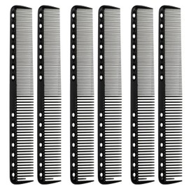 6pcs professional combs, anti-static hair cutting brushes, professional salon hair styling tools, anti-static professional fast knife combs for salons and households