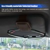 UHANBUT 2PCS Magnetic Sunglasses Holders for Car Sun Visor, Leather