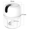 Rosenstein & Söhne Garlic Chopper: Set of 2 Compact Cordless