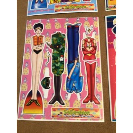 Vintage ~ Sailor Moon ~  Paper Doll Sheets (4) “The Fairy Gown Collection”