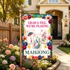 Mahjong Welcome Garden Flag 12x18 Mahjong Party Patio Decor for