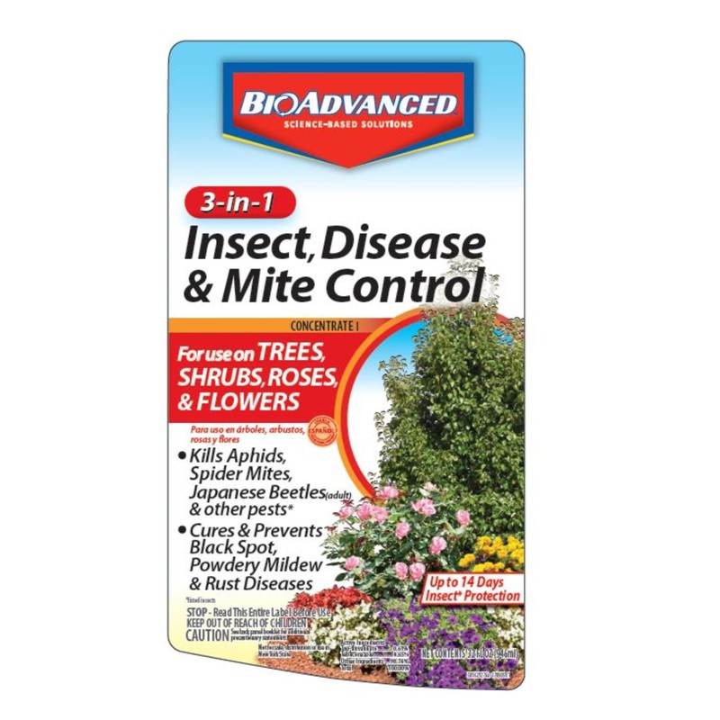 BioAdvanced 3-in-1 Insect and Mite Plant Bug Spray, Pest Control