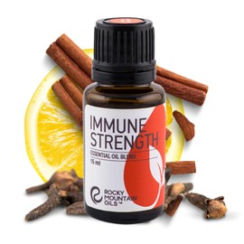 Rocky Mountain Oils Immune Strength Essential Oil Blend - Essential Oils for Diffuser, Topical, and Home - 15ml